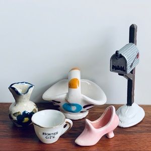 5 Vintage Ceramic Miniatures